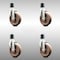 Service Caster 5 Inch 316SS High Temp Glass Filled Nylon 1-7/8 Inch Expanding Stem Caster Set SCC-SS316EX20S514-GFNSHT-178-4 - alternate 1